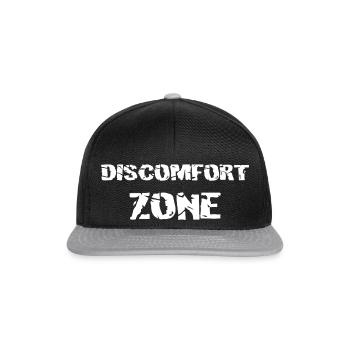 DISCOMFORT ZONE - Snapback Cap - black/grey - Front