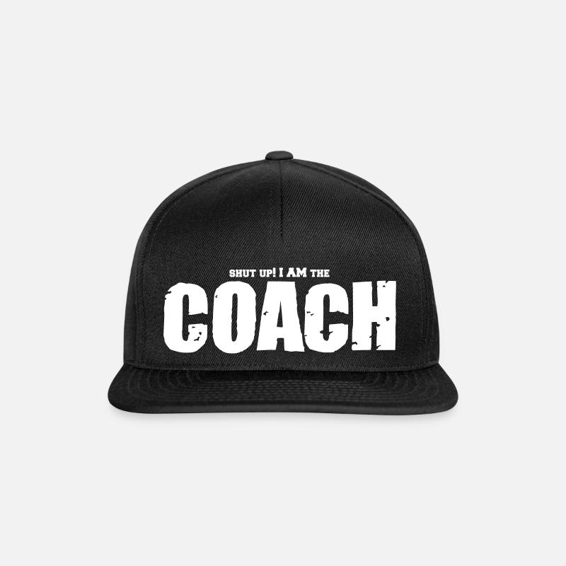 Basketball Coach Shut Up - Snapback Cap - Schwarz/Schwarz
