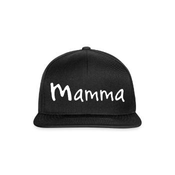 Mom is the best! Gift idea for all moms. - Snapback Cap - black/black - Front