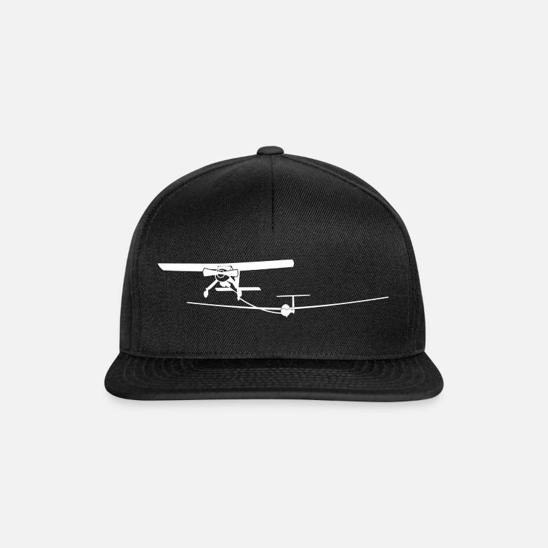 Avion pilote planeur planeur - Casquette snapback - noir/noir