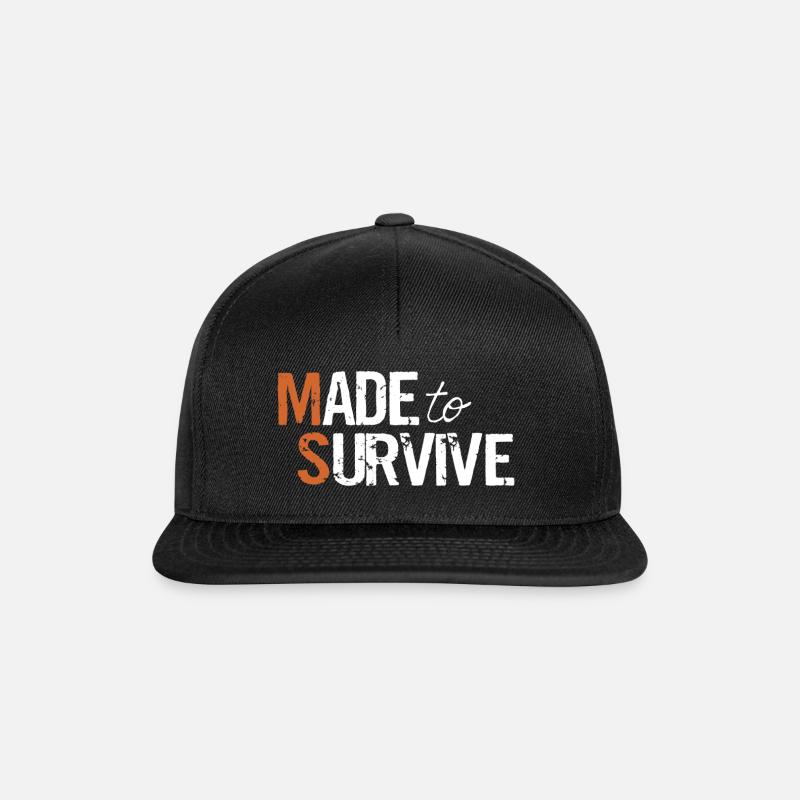 Fait à Survivre - Casquette snapback - noir/noir