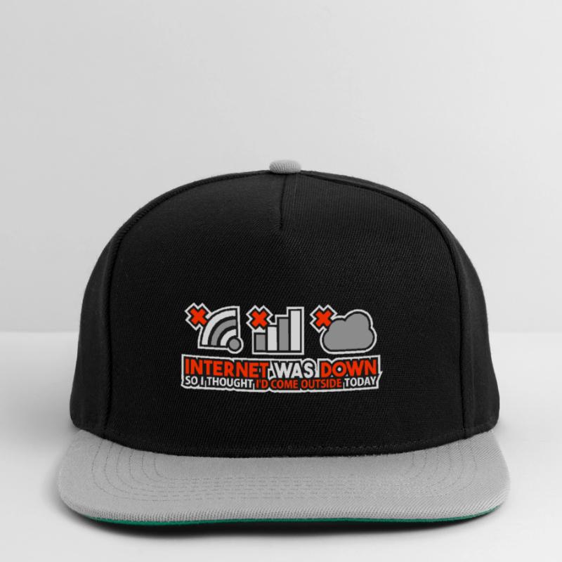 Internet Was Down - Offline Programmierer Computer Snapback Cap