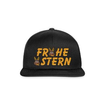 Geschenkidee für Ostern - Snapback Cap - Schwarz/Schwarz - Vorne