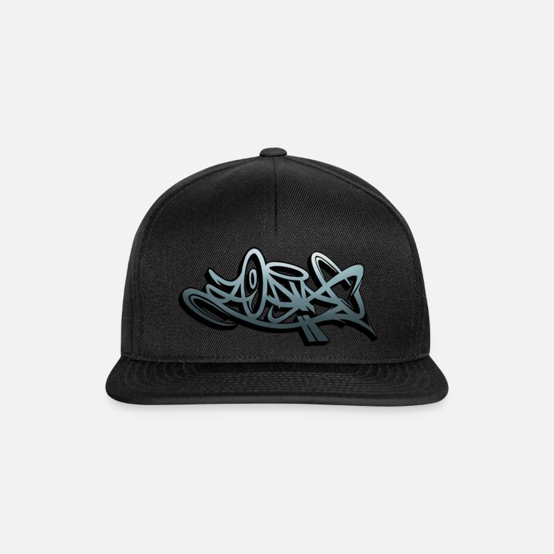 Zodiac Graffiti Style - Snapback Cap - Schwarz/Schwarz