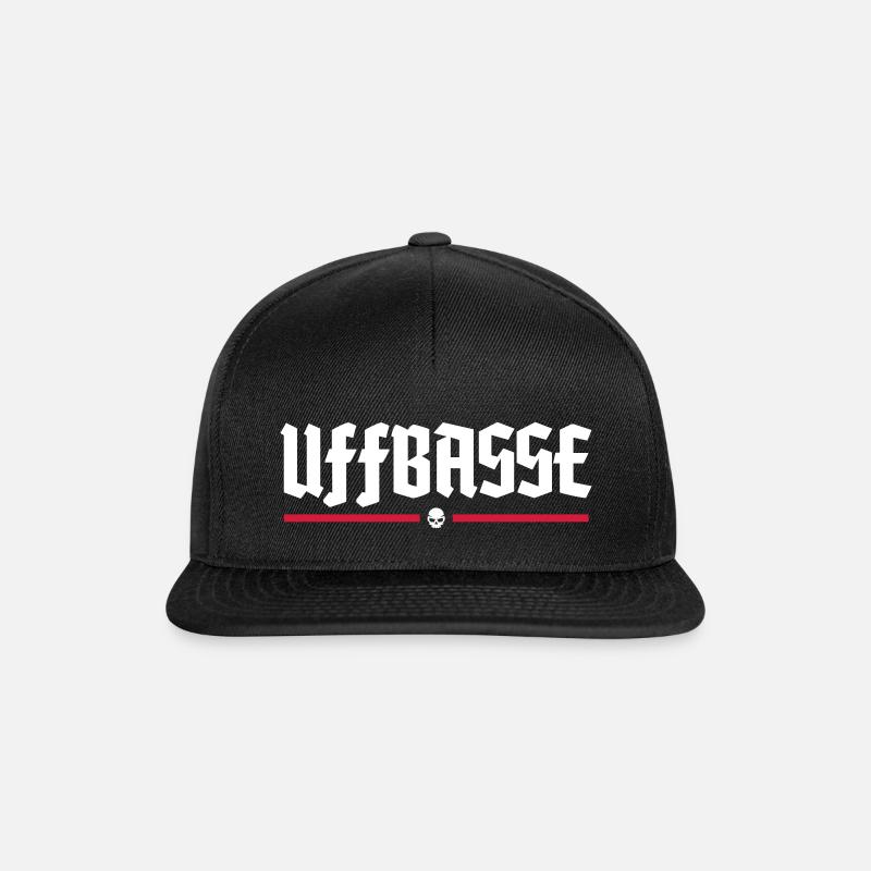 UFFBASSE | Dialekt | Hessisch - Snapback Cap - Schwarz/Schwarz