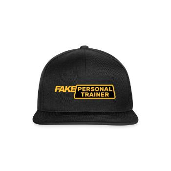 FAKE PERSONAL TRAINER (faux taxi) - Casquette snapback - noir/noir - Devant