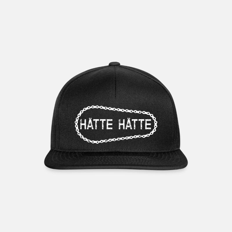 HÄTTE HÄTTE Fahrradkette MTB - Snapback Cap - Schwarz/Schwarz