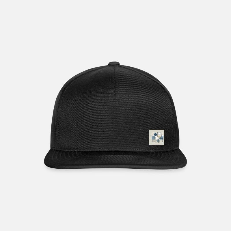 Design Abstrakt - Snapback Cap - Schwarz/Schwarz