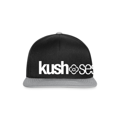 KushSessions (white logo) - Snapback cap