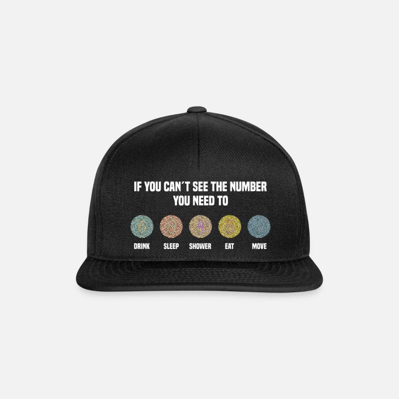Ishihara Numbers - Move - Snapback Cap - black/black