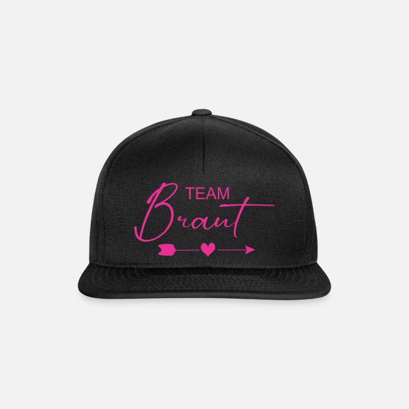 Team Braut JGA Team Bride - Snapback Cap - Schwarz/Schwarz