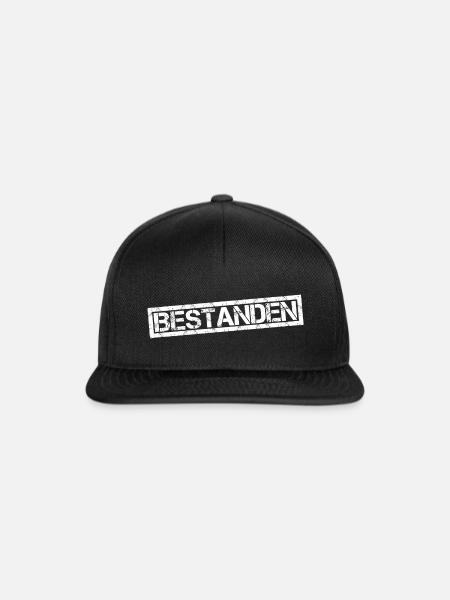 bestanden - Snapback Cap - Schwarz/Schwarz