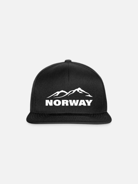 NORWAY - Snapback Cap - Schwarz/Schwarz