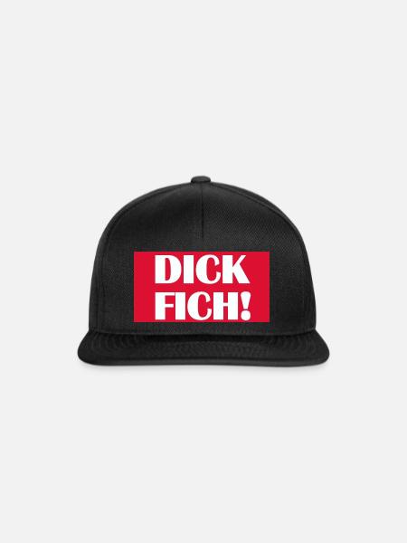 Fick Dich - Snapback Cap - Schwarz/Schwarz