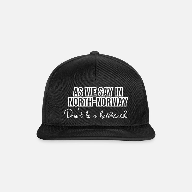 Ne sois pas un cheval - Casquette snapback - noir/noir
