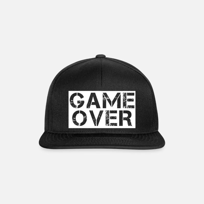 game over - Casquette snapback - noir/noir