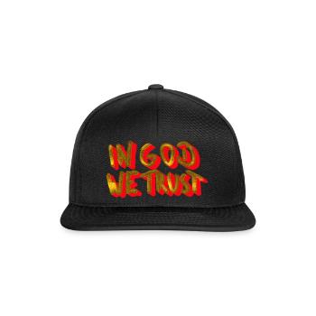 in god we trust - Snapback Cap - black/black - Front