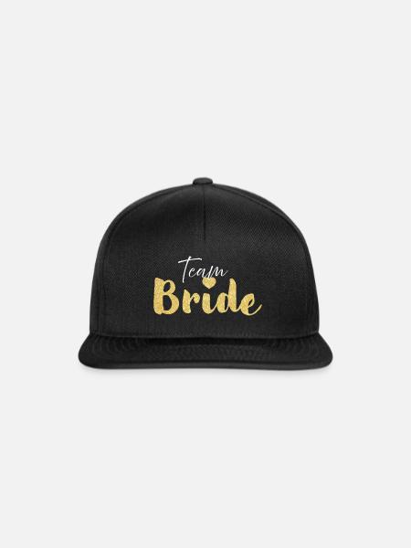 team bright gold - Snapback Cap - Schwarz/Schwarz