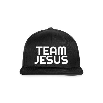 Team Jesus - Christian Quotes - Snapback Cap - black/black - Front