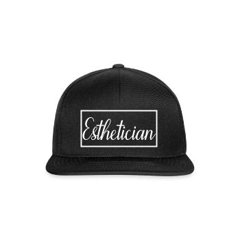 Cadeau d'esthéticienne diplômée fière d'esthéticienne - Casquette snapback - noir/noir - Devant