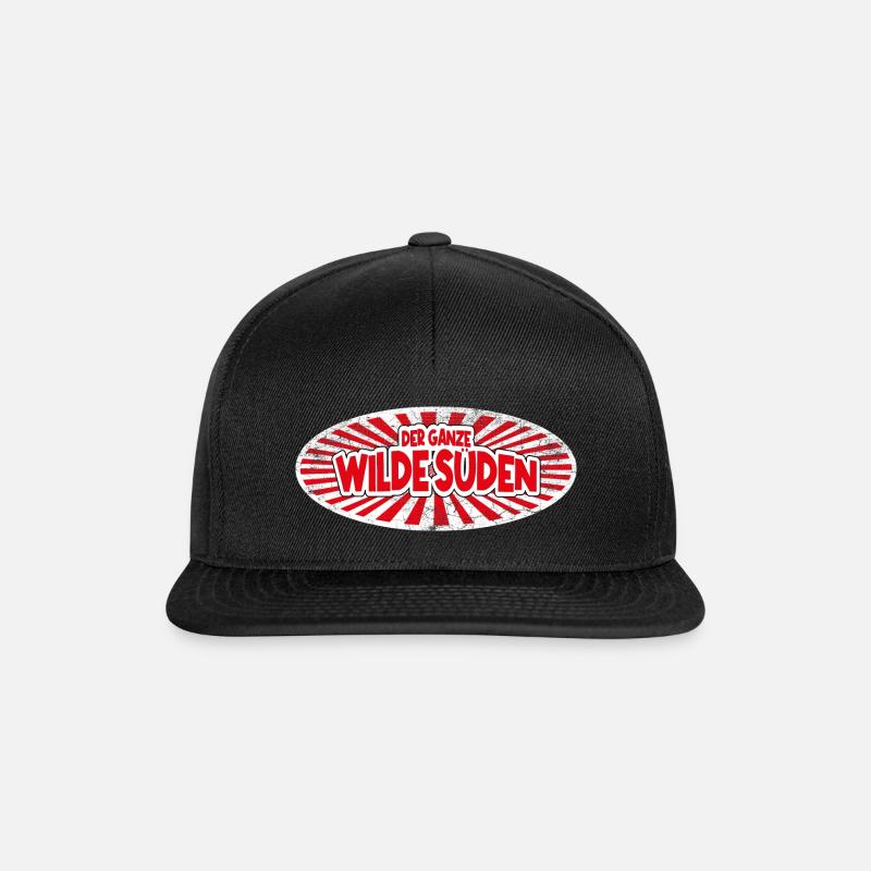 Stuttgart Fan - Snapback Cap - Schwarz/Schwarz
