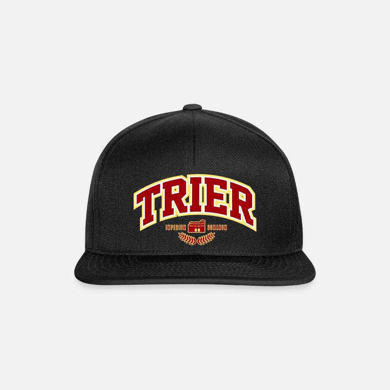 TRIER - Snapback Cap - Schwarz/Schwarz