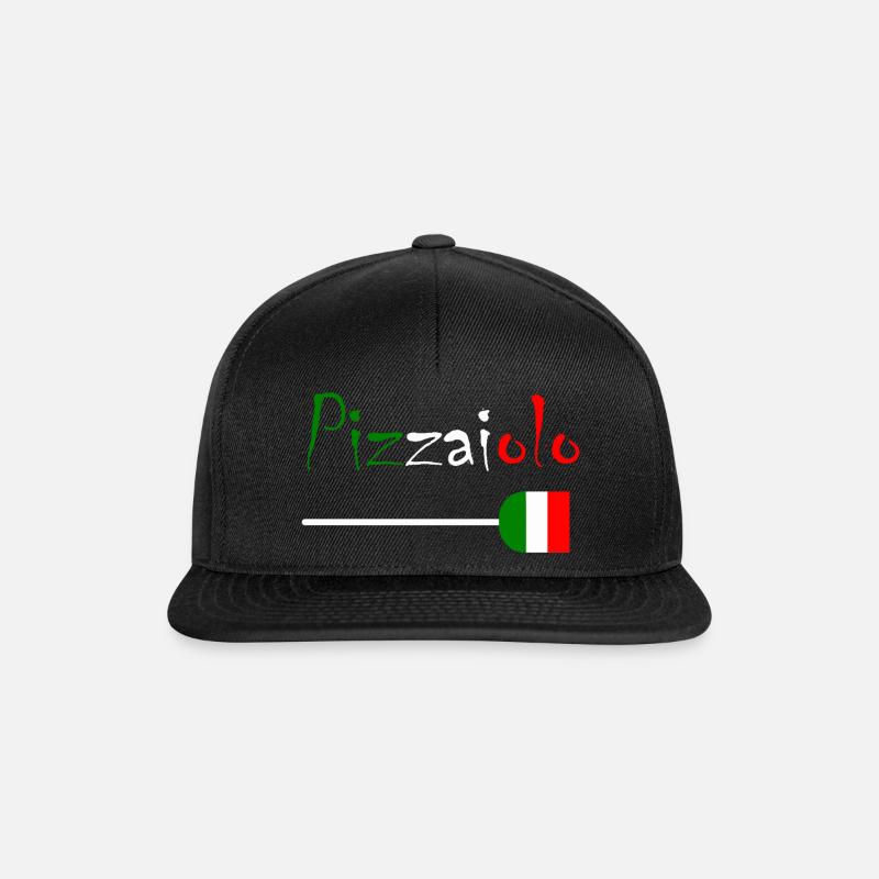 Pizzaiolo - Snapback Cap - Schwarz/Schwarz
