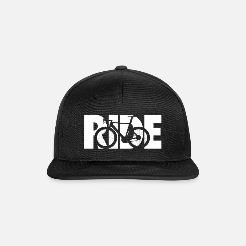 GO RIDE | Rennrad - Snapback Cap - Schwarz/Schwarz
