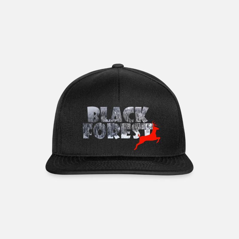 Black Forest - Snapback Cap - Schwarz/Schwarz