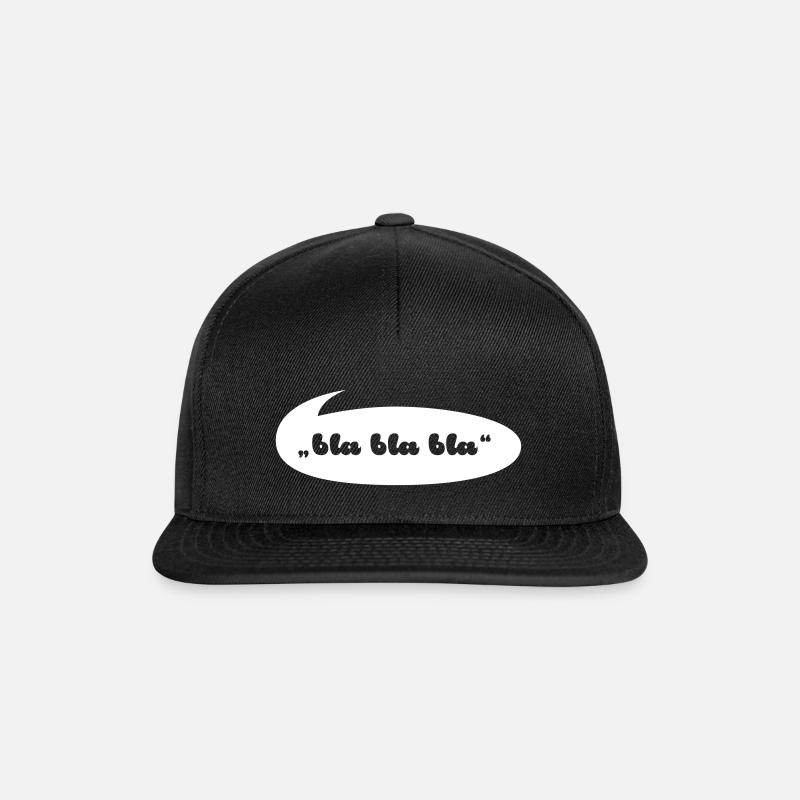 blablabla bubble - Casquette snapback - noir/noir