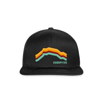 Zugspitze 2962 Garmisch Partenkirchen Bayern Retro - Snapback Cap - black/black - Front