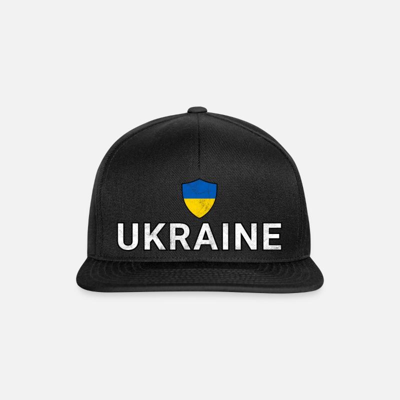 Ukraine - Snapback Cap - Schwarz/Schwarz