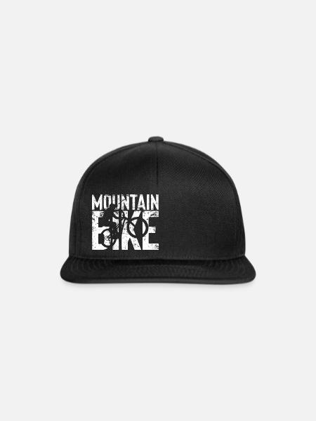 MTB - Mountainbiker T-Shirt - Snapback Cap - Schwarz/Schwarz