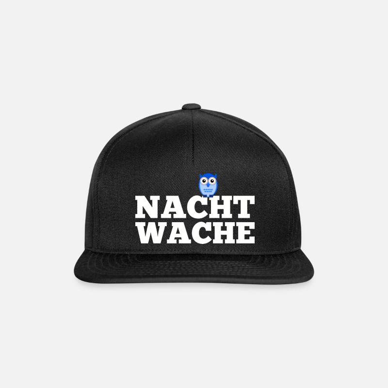 Nachtwache - Snapback Cap - Schwarz/Schwarz