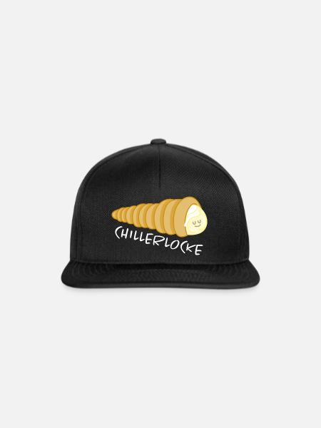 Schillerlocke Gebäck chill out - Snapback Cap - Schwarz/Schwarz