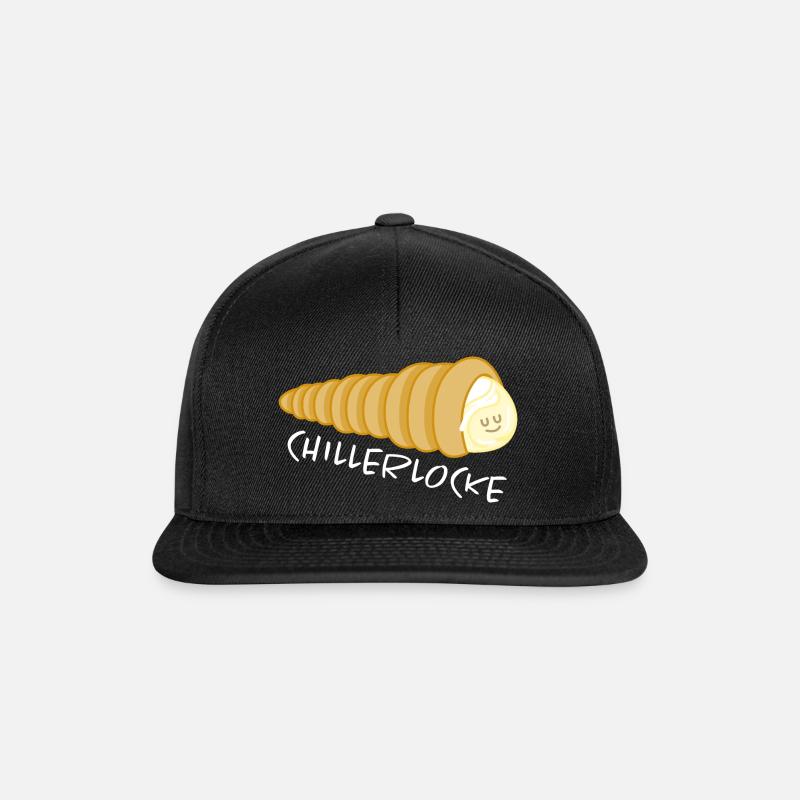 Schillerlocke Gebäck chill out - Snapback Cap - Schwarz/Schwarz