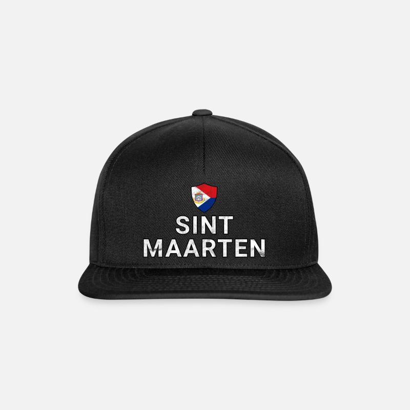 Sint Maarten - Snapback Cap - Schwarz/Schwarz