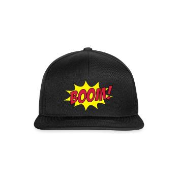 BOOM! - Snapback Cap - Schwarz/Schwarz - Vorne