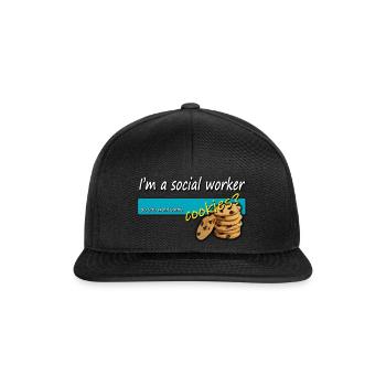 Social Worker Sozialarbeiter - Snapback Cap - black/black - Front