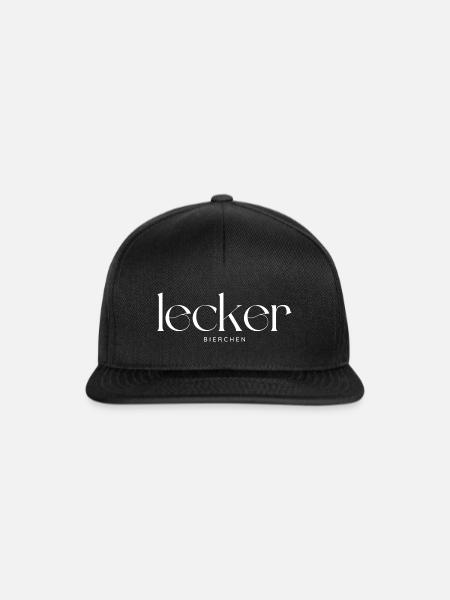Lecker Bierchen - Snapback Cap - Schwarz/Schwarz