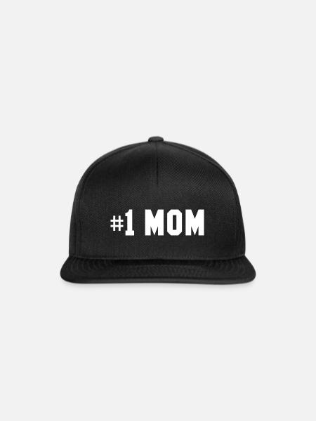 Nummer eins Mama - Snapback Cap - Schwarz/Schwarz