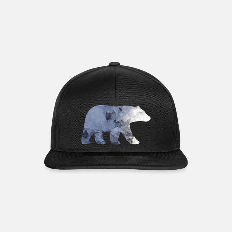 Eisbär (b) - Snapback Cap - Schwarz/Schwarz