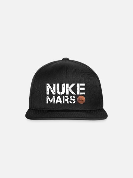 Nuke Mars - Snapback Cap - Schwarz/Schwarz