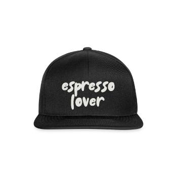 Espresso Lover - Snapback Cap - black/black - Front