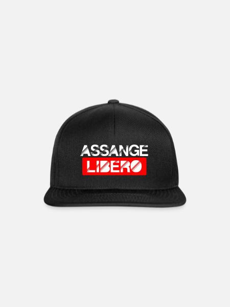Assange Freispruch! - Snapback Cap - Schwarz/Schwarz