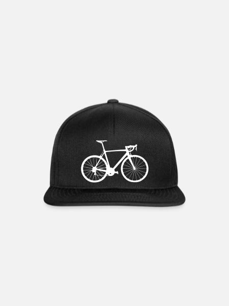 Rennrad - Snapback Cap - Schwarz/Schwarz