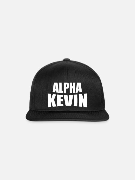 Alpha Kevin - Snapback Cap - Schwarz/Schwarz