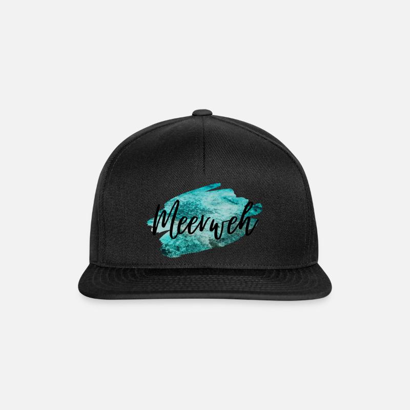 Meerweh - Snapback Cap - Schwarz/Schwarz