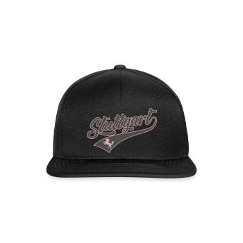 STUTTGART GREY - Snapback Cap - Schwarz/Schwarz - Vorne