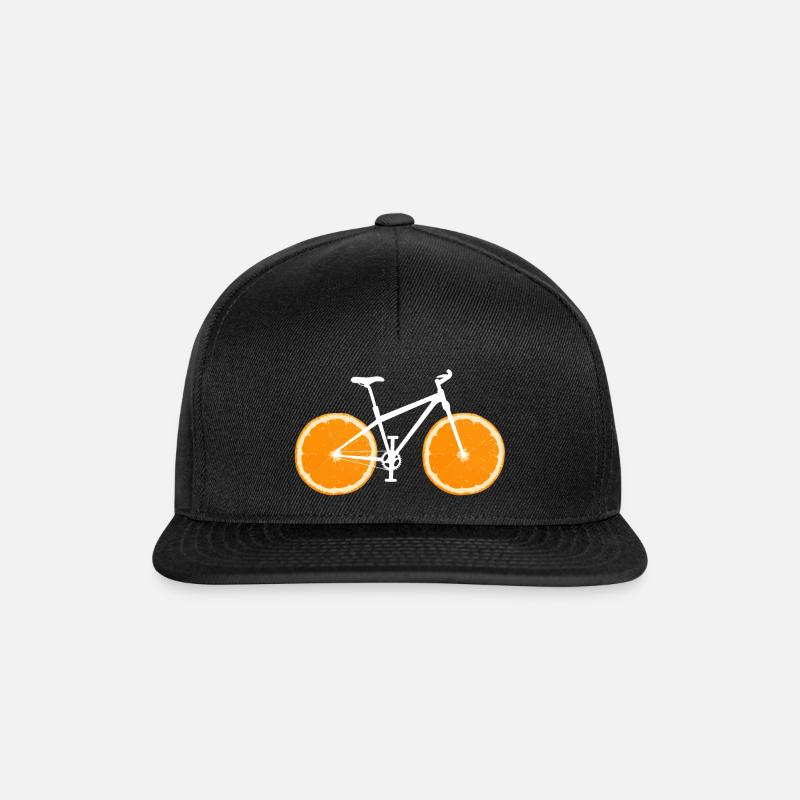 Fruit Bicycle Citron Lime Orange / Cadeau - Casquette snapback - noir/noir